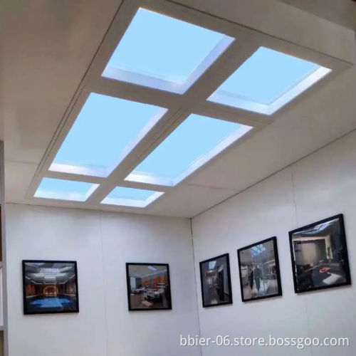 Tuya App Controlled LED Blue Sky Ceiling Light Panel for Artificial Skylight Roofing